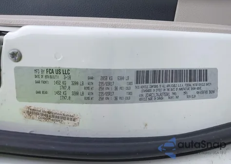 2018 Chrysler Pacifica Hybrid Touring L из США, поврежденный, VIN 2C4RC1L7XJR275301